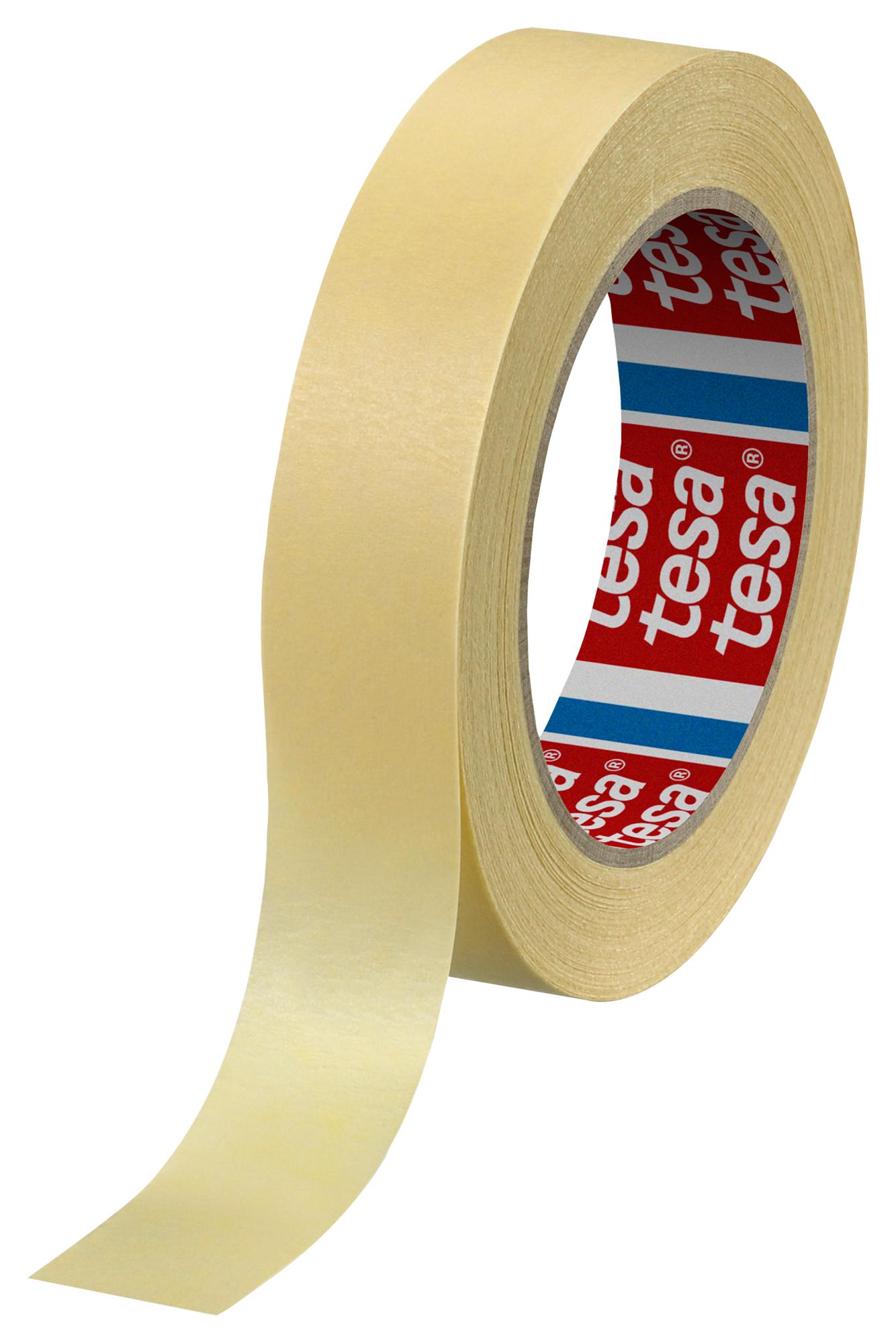 Masking Tape, Crepe Paper, Cream, 50 m, 19mm - 48mm