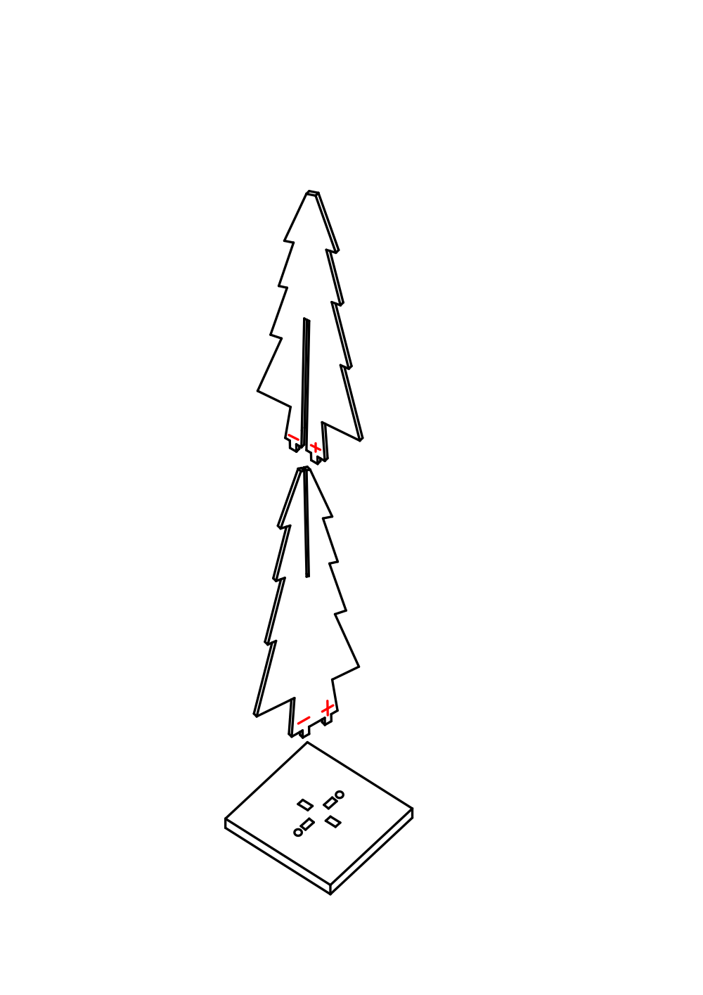 PCB A&B 3D Christmas Tree