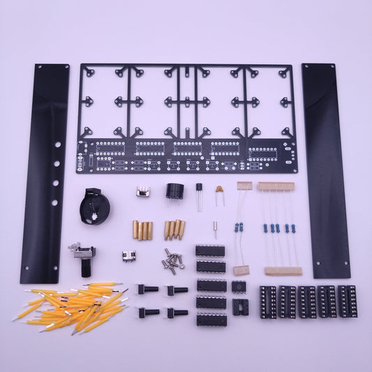HE056 Ceramic LED Clock Kit: Build Your Timepiece, Master Your Skills.