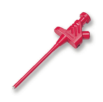 Contact, Connector, probe, Test, 4 mm, Red, Test Probe, Claw, 4 A, 159 mm