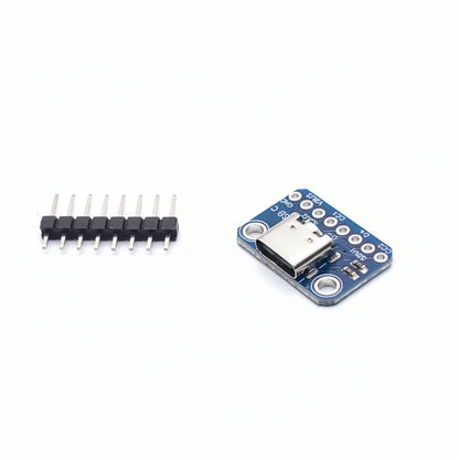 Electronic component with USB connector on a white background
