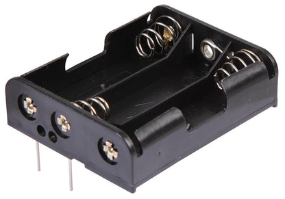 3 x AA Battery Holder, THT