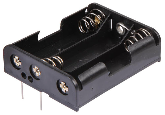 3 x AA Battery Holder, THT