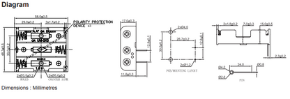 3 x AA Battery Holder, THT