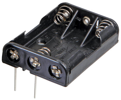 3 x AAA Battery Holder, THT