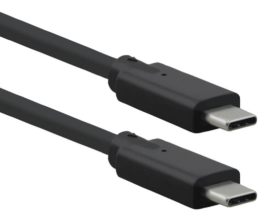 USB Cable, Type C Plug to C Plug, USB 3.2, Black, E-Marked Cable, 1m / 1,5m