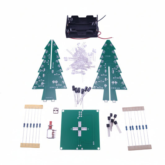 Electronics Kit Parts, Christmas Tree 3D RGB