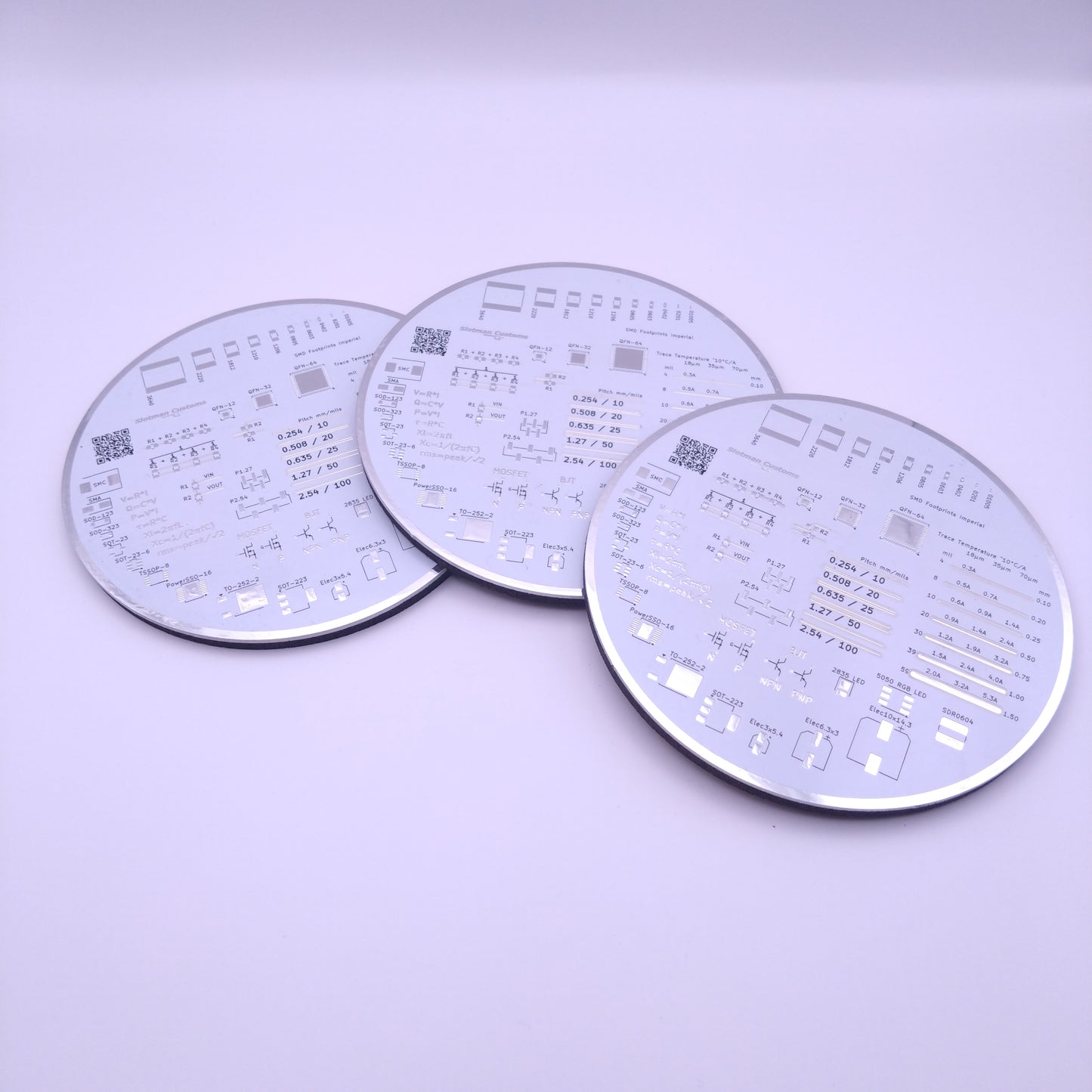 Real PCB Coaster 110mm Circuit Board - Slotman Customs