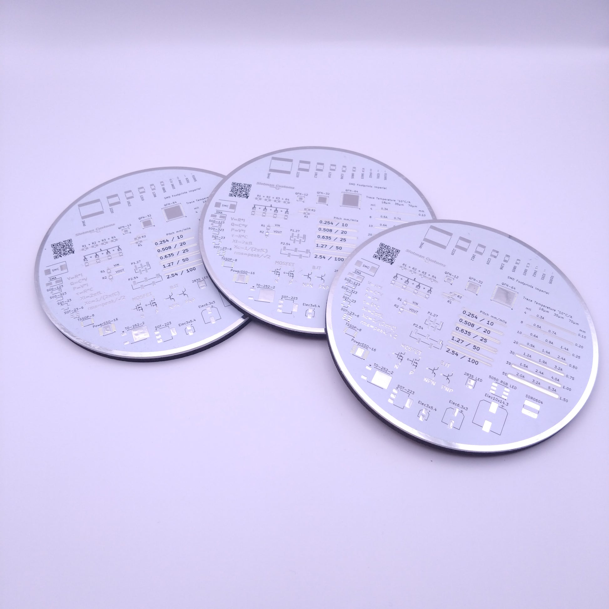 Real PCB Coaster 110mm Circuit Board - Slotman Customs