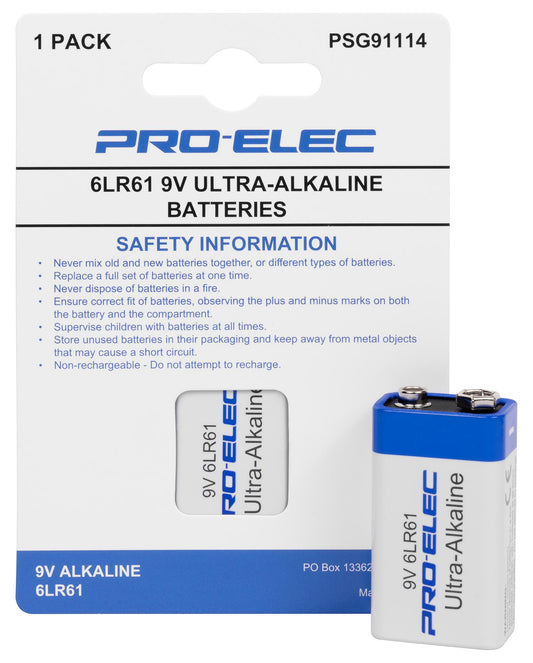 9 V Alkaline, 475 mAh