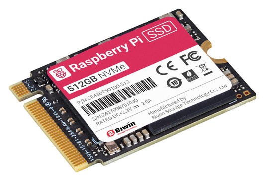 Raspberry Pi 512GB NVMe SSD