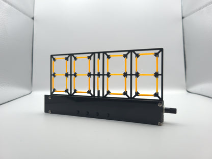 Alarm Clock Soldering Kit Assembled on a white Background