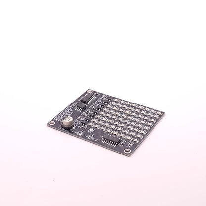 Electronic circuit board on a white background